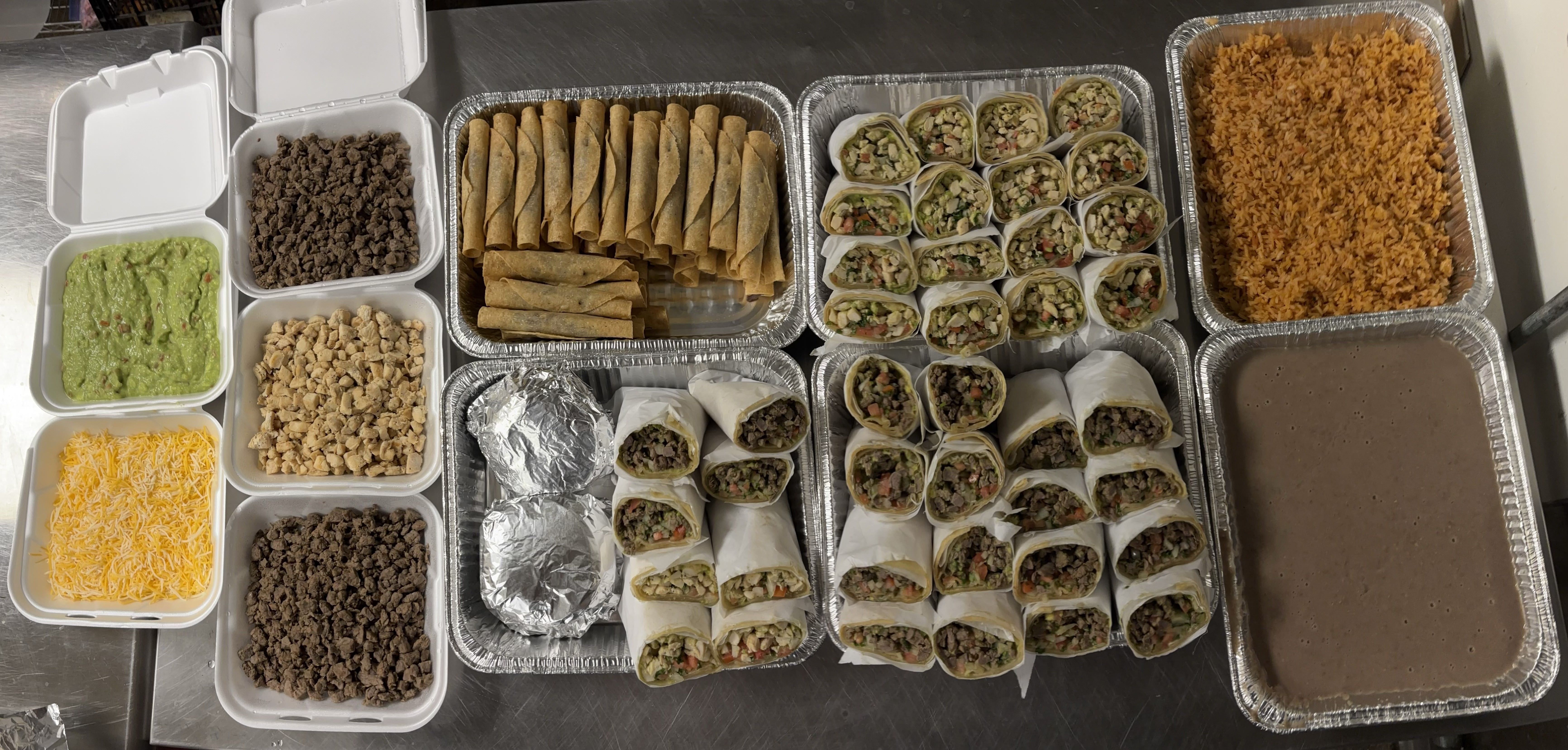 Professional catering presentation