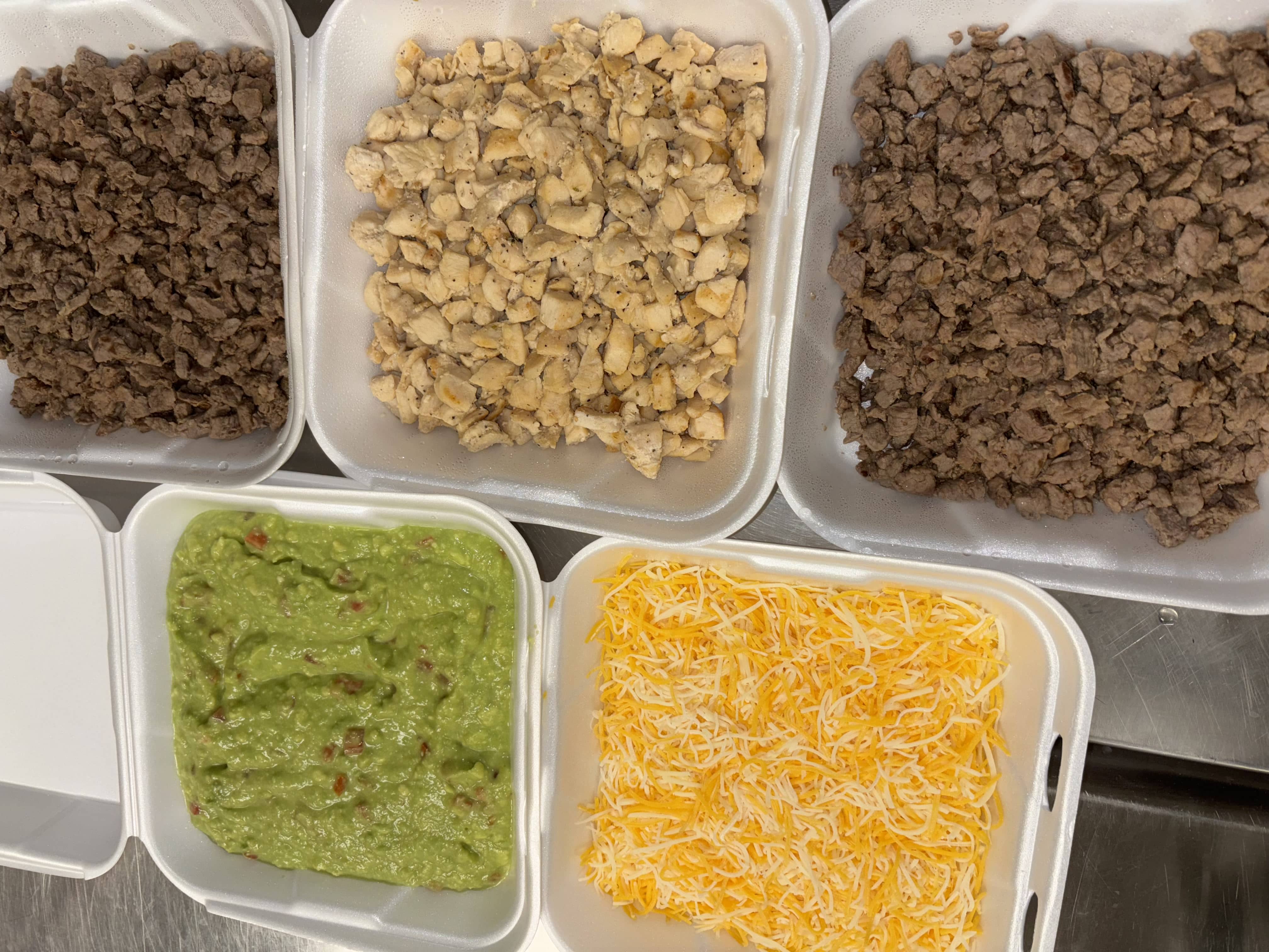 Catering spread at event